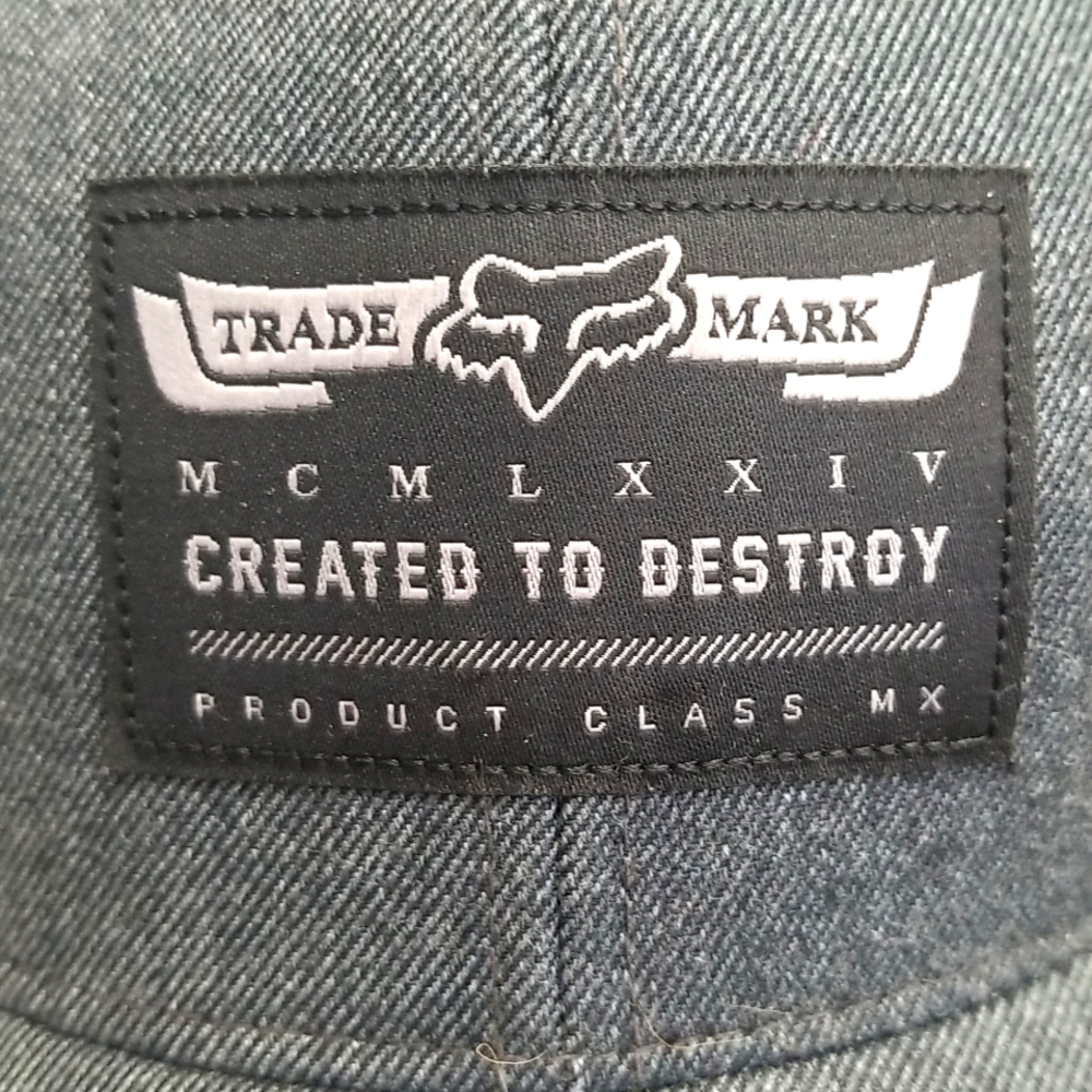 Fox Brand Created To Destroy Dark Gray Adjustable… - image 2